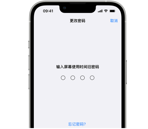 迎江iPhone屏幕维修分享iPhone屏幕使用时间密码忘记了怎么办 