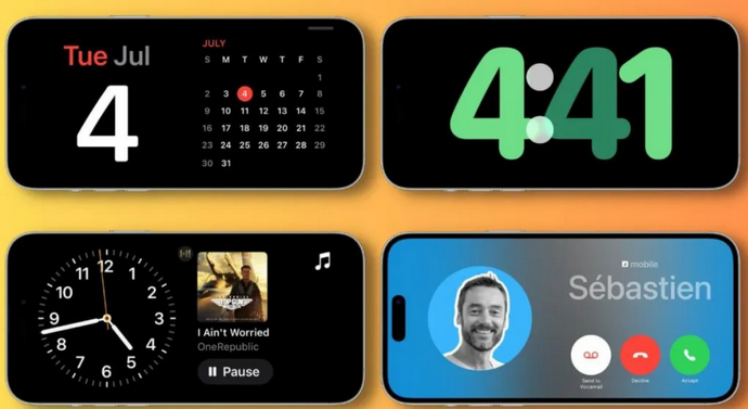 迎江苹果手机维修分享iOS17横屏充电待机显示有什么好处 