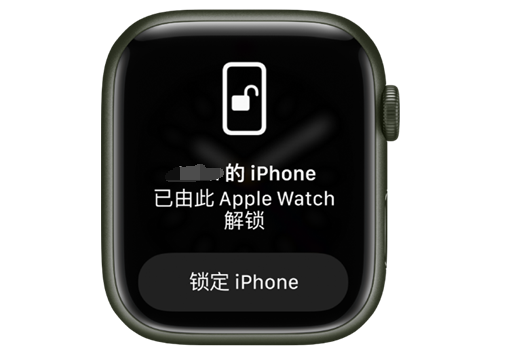 迎江苹果手机维修分享用 AppleWatch 解锁配备面容 ID 的 iPhone方法 