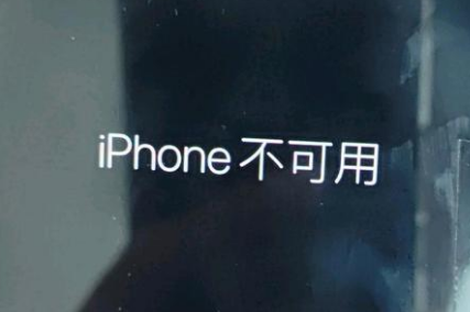 迎江苹果服务网点分享锁屏界面显示“iPhone 不可用”如何解决 